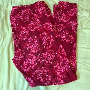 Lularoe valentines leggings. TC